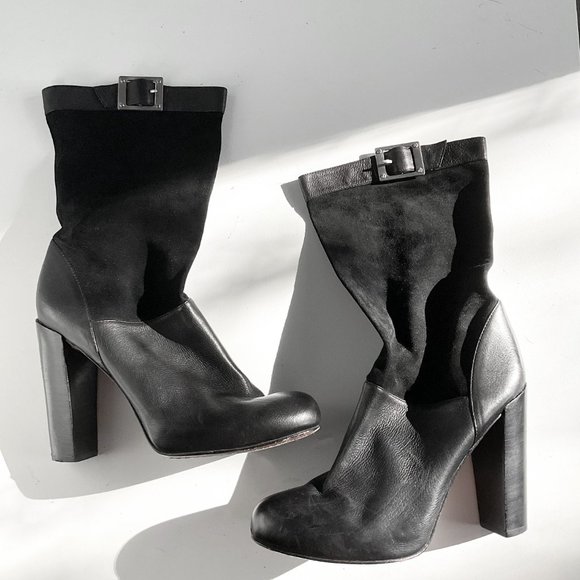 Rachel Zoe Leather Boots Black - Picture 6 of 6